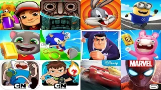 Subway Surfers VS Temple Run Minion Rush Sonic Dash Ben 10 Looney Tunes Dash Talking Tom Gold Run #5