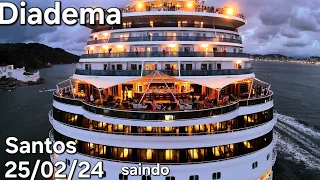 COSTA DIADEMA LEAVING PORTO SANTOS 02/25 #cruzeiro @naviodecruzeiroenovidades #ship
