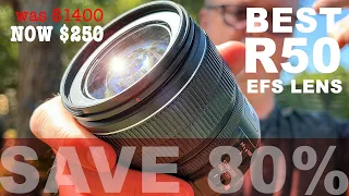 BEST BUDGET Canon R50 LENS - 80% SAVING (WOW!) | Canon R50 lens review