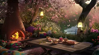 Smooth Jazz Instrumental Music Calm Your Anxiety For Work, Study, Relaxing at Fairy Garden Ambience🌸