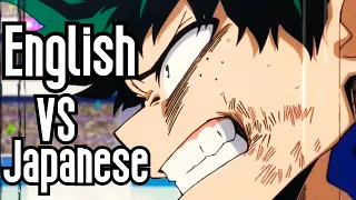 My hero academia English vs Japanese(voice comparison)