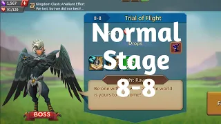 Lords mobile normal stage 8-8 f2p|Trail of flight normal stage 8-8