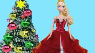 Christmas Tree Decorating! Elsa and Anna toddlers make Wish Lists for Santa, sing Carols & have fun