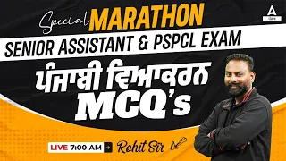 PSSSB Senior Assistant, PSPCL ALM 2024 | ਪੰਜਾਬੀ ਵਿਆਕਰਨ MCQ | By Rohit Sir