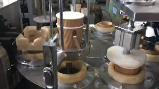 Fully Automatic Disposable Ripple Double Wall Paper Cup Making Machine