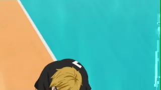 Tsukishima! Stop miya twin quick attack   (Haikyuu!!To the top 2nd season episode 2)