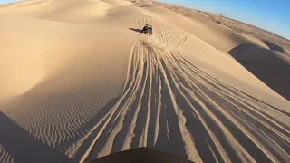 TRX450ER following Yamaha yxz through Gordon's well sand dunes