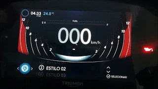 TIGER 800 - PAINEL TFT ( Detalhes das funcionalidades )