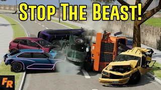 Stop The Beast! - 14 Tons Of Fury - BeamNG Drive