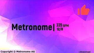 335 BPM 12/8 Metronome