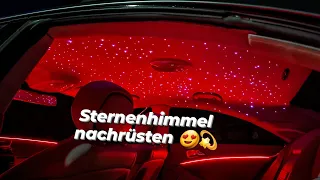 Sternenhimmel im Auto nachrüsten  / Mercedes CLS 219 W211 / star light car / Letronix RGBIC / LED