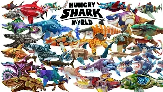 Hungry Shark World - New Update - All 29 SKINS & SHARKS Unlocked | Android Gameplay [FHD]