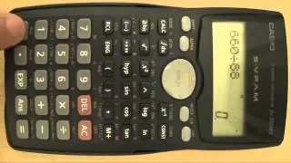 Calcular porcentajes. ¿Cómo utilizar una calculadora científica Casio fx-570MS?