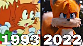 Evolution of Tails in Cartoons & Movies 1993 To 2022 (sonic 2)