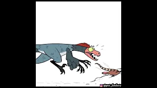 Twig Is Kinda A Bad Hunter... | Twig and Tulip Comic by Pet_foolery #comicdub #dinosaur