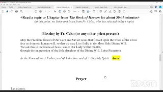 2- The Way to Study & Meditate on the Writings of Luisa and the Divine Will - Prayer Cenacle