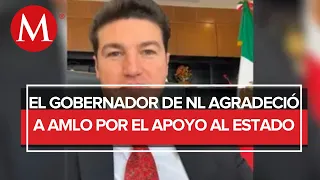 Samuel García agradece a AMLO por apoyos federales: "son 20 mil mdp en proyectos extraordinarios"