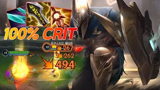 딜계산 불가능! 100% 치명 판테온 FULL CRIT PANTHEON DELETE ENEMY!!