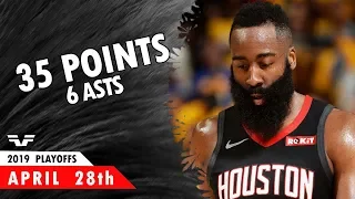 James Harden - WCSF Game 1 - 2019 NBA Playoffs - Rockets vs Warriors - 35 Pts, 6 Asts