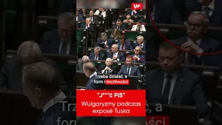 "J***Ć PiS". Wulgaryzmy podczas expose Tuska #sejm #tusk