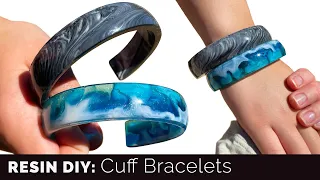 How To Make Resin Cuff Bracelets to Fit Any Wrist - complete tutorial by little-windows.com