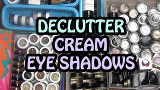 Out of Control! DECLUTTER of 150+ Cream Eye Shadows