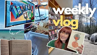 darker shade of magic, book shopping, weekend vacation + wineries🍷🌊 [reading vlog.10]