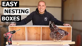 Nesting Boxes for Chickens - How to Build Chicken Nest Boxes