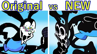 Friday Night Funkin' VS Corrupted Oswald OLD VS NEW (Come Learn With Pibby)