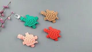 DIY Macrame Keychain Turtle | Easy Tutorial Step by Step