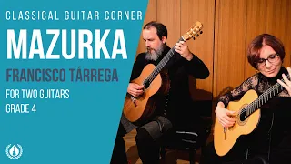 Mazurka by Francisco Tárrega for Two Guitars