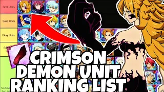 THESE UNITS DESTROY THE CRIMSON DEMON! MAKE SURE TO BUILD THESE UNITS! - 7DS:GC