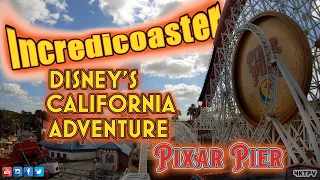 Disney California Adventure Park - Incredicoaster - POV complete ride!