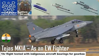 Tejas MK1A in Electronic Warfare Role – Desi Growler | Tejas flies with Indigenous Gearbox