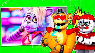 Roxanne Wolf UPDATED!? REACT with Glamrock Freddy and Circus Baby