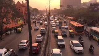 Timelapse of New Delhi Traffic