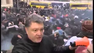 1 декабря 2013 г. Порошенко на барикадах возле администрации президента Ukraine Revolution