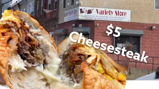 $5 Philly Cheesesteak at the "Hood Corner Store" in South Philly. An underrated place for good food