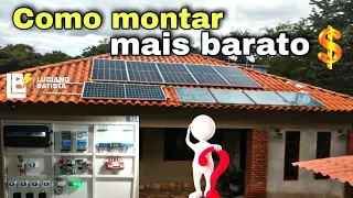 💰Como Instalar PAINÉIS Solar gastando POUCO | aluno Luiz Torres