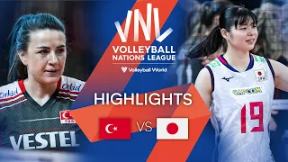 🇹🇷 TÜR vs. 🇯🇵 JPN - Highlights Week 3 | Women's VNL 2022