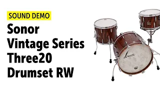 Sonor | Vintage Series | Three20 Rosewood | Sound Demo (no talking)