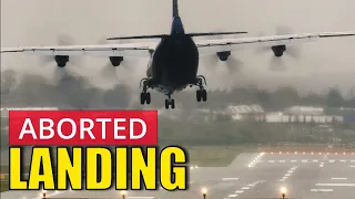 An-12 Scary Landing Attempt in Crosswinds