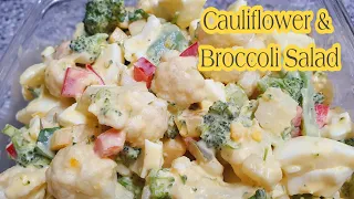 CAULIFLOWER AND BROCCOLI SALAD|Super Quick and Yummy Recipe by.Estella Channel
