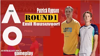 Patrick Kypson     vs Emil Ruusuvuori    🏆 ⚽ Australian Open (01/15/2024) 🎮 gameplay on AO  2