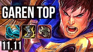 GAREN vs TRUNDLE (TOP) | 6/0/1, 2.3M mastery, 6 solo kills, 1100+ games | NA Master | v11.11