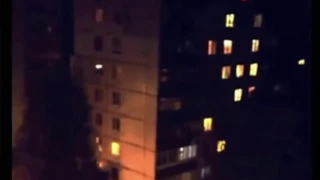 Russian Thingy On Building WTF?!?!?! MUTANT MAN CAUGHT CRAWLING DOWN BUILDING IN RUSSIA!