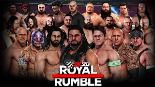 ROYAL RUMBLE 2023 WWE 2K20 30 MAN ROYAL RUMBLE FULL MATCH GAMEPLAY! WWE 2K20 ROYAL RUMBLE MATCH