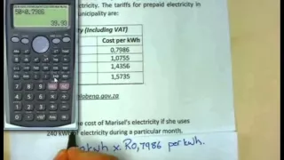 Math Lit Basics - Gr12 - Tariff Systems