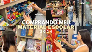 COMPRANDO MEU MATERIAL ESCOLAR 2024 🇧🇷✨