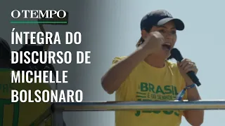 Michelle Bolsonaro discursa no Rio: "Precisamos de gente de bem"